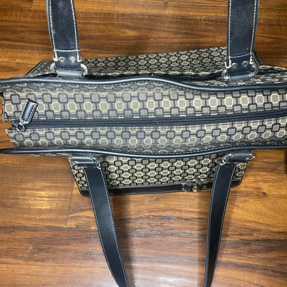Nine West Black and Tan Laptop Bag